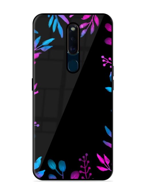 Flower Pattern Watercolor Glossy Metal Phone Cover for Oppo F11 Pro Zapvi