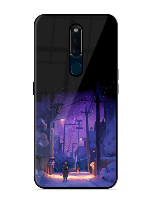 Winter Anime Art Glossy Metal Phone Cover for Oppo F11 Pro Zapvi