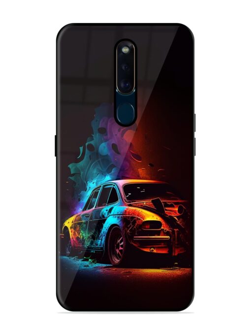 High Classic Car Art Glossy Metal Phone Cover for Oppo F11 Pro Zapvi