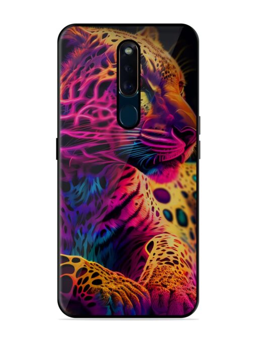 Leopard Art Glossy Metal Phone Cover for Oppo F11 Pro Zapvi