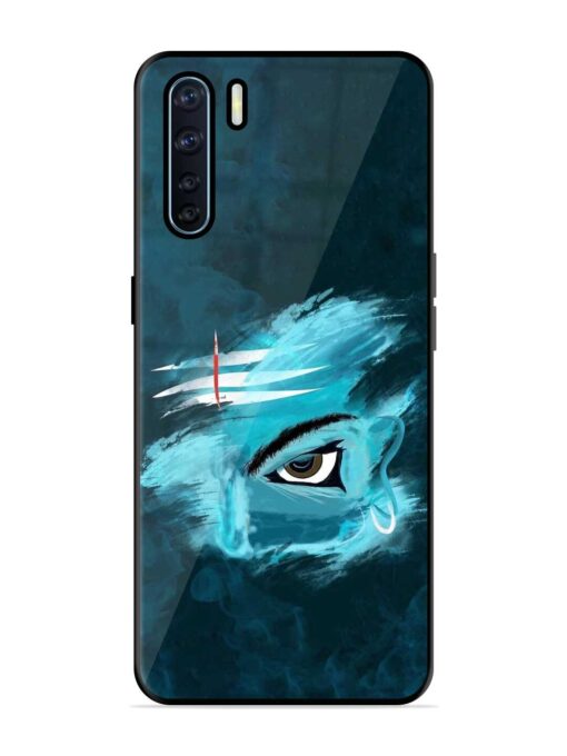 Lord Shiva Glossy Metal Phone Cover for Oppo F15 Zapvi