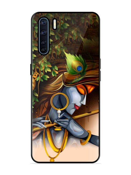 Krishna Glossy Metal Phone Cover for Oppo F15 Zapvi