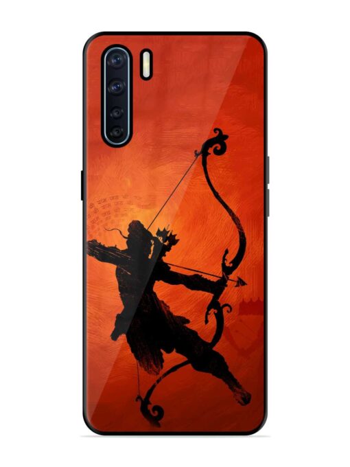 Illustration Lord Rama Glossy Metal Phone Cover for Oppo F15 Zapvi