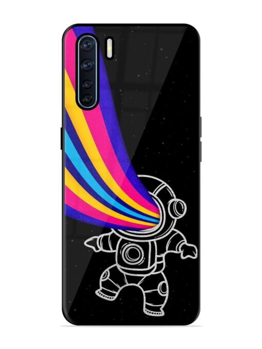 Astronaut Glossy Metal TPU Phone Cover for Oppo F15 Zapvi