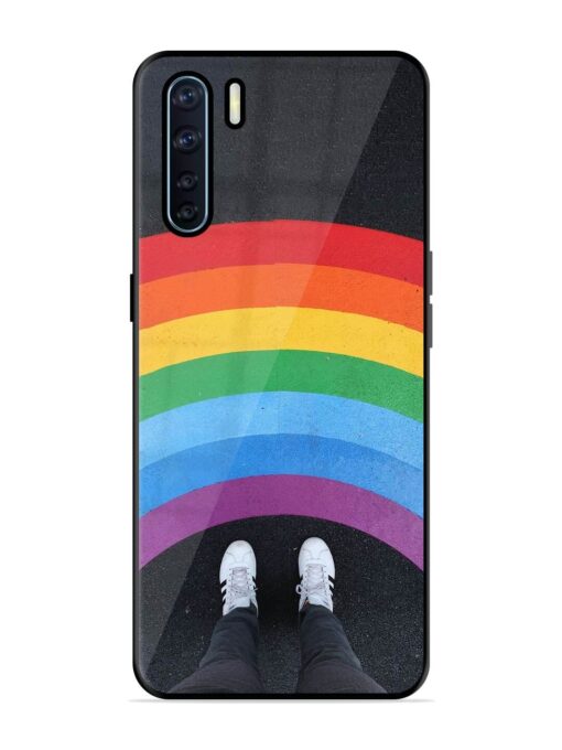 Legs Rainbow Glossy Metal TPU Phone Cover for Oppo F15 Zapvi