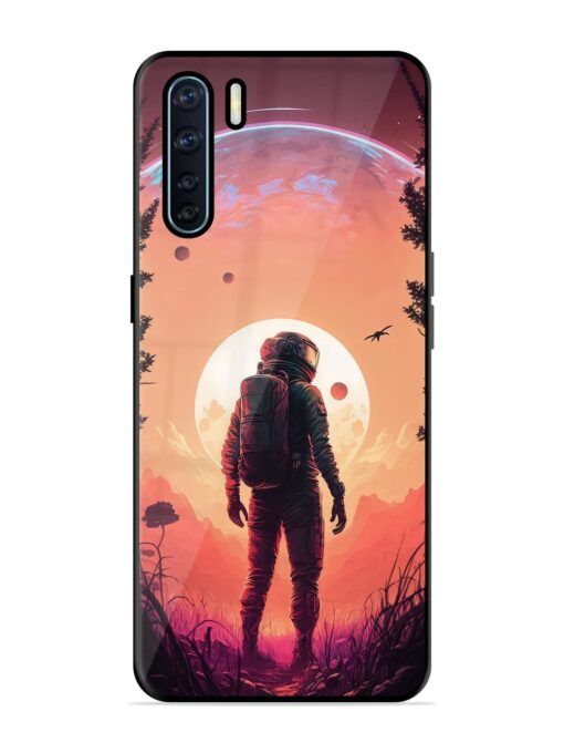 Red Sky At Morning Glossy Metal Phone Cover for Oppo F15 Zapvi