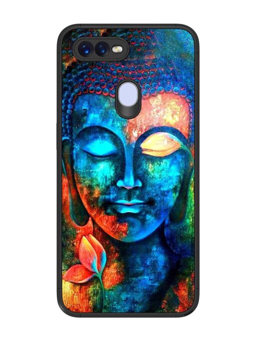 Buddha Painting Glossy Metal Phone Cover for Oppo F9 Pro Zapvi