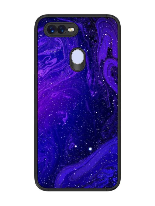 Galaxy Acrylic Abstract Art Glossy Metal Phone Cover for Oppo F9 Pro Zapvi