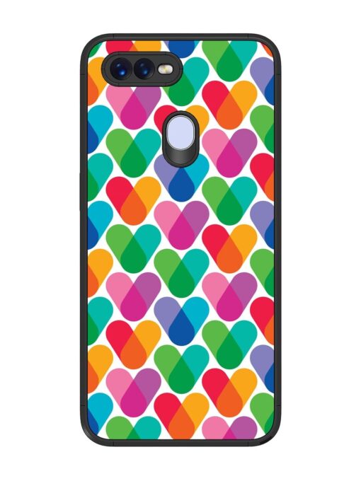 Overlapping Colors Colorful Glossy Metal TPU Phone Cover for Oppo F9 Pro Zapvi