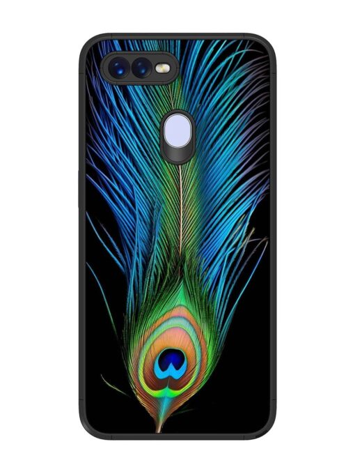 Peacock Feather Glossy Metal TPU Phone Cover for Oppo F9 Pro Zapvi