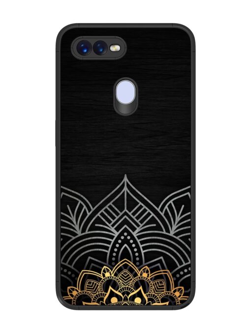 Decorative Golden Pattern Glossy Metal Phone Cover for Oppo F9 Pro Zapvi