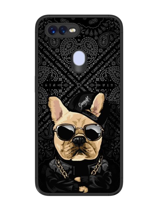 Gangsta Cool Sunmetales Dog Glossy Metal Phone Cover for Oppo F9 Pro Zapvi