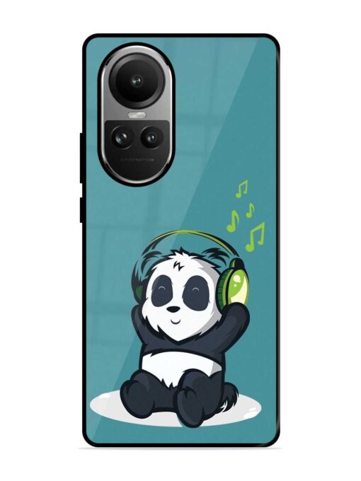 Music Panda Glossy Metal Phone Cover for Oppo Reno 10 (5G) Zapvi