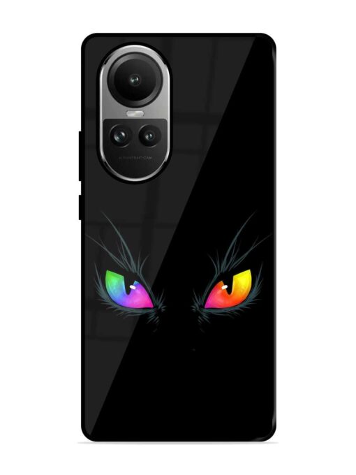 Cat Eyes Glossy Metal Phone Cover for Oppo Reno 10 (5G) Zapvi