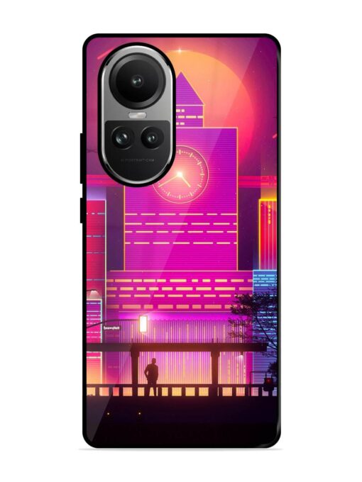 Clock Tower Glossy Metal TPU Phone Cover for Oppo Reno 10 Pro (5G) Zapvi