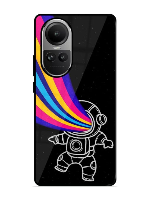 Astronaut Glossy Metal TPU Phone Cover for Oppo Reno 10 Pro (5G) Zapvi