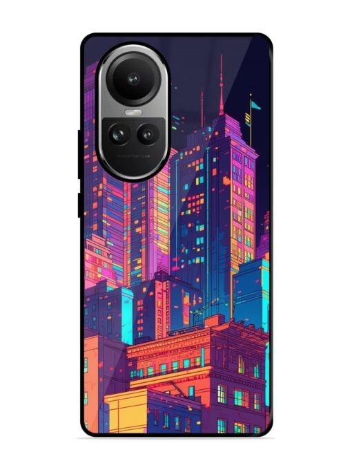 City View Glossy Metal Phone Cover for Oppo Reno 10 Pro (5G) Zapvi