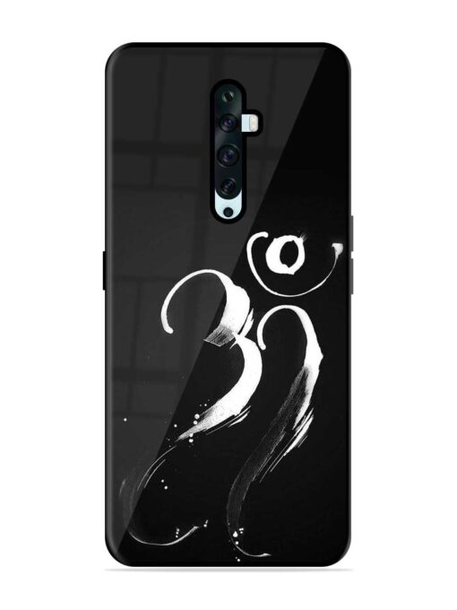 Om Logo Glossy Metal Phone Cover for Oppo Reno 2F Zapvi