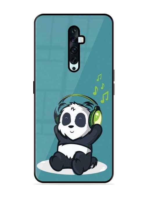 Music Panda Glossy Metal Phone Cover for Oppo Reno 2F Zapvi