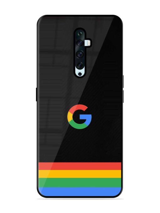 Google Logo Art Glossy Metal Phone Cover for Oppo Reno 2F Zapvi