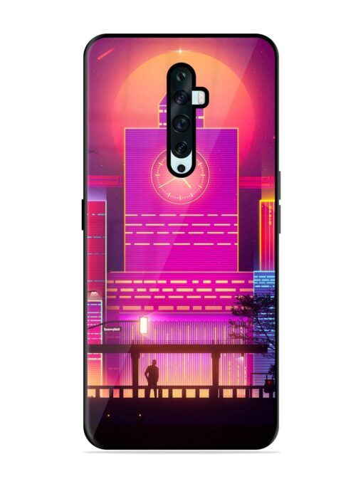 Clock Tower Glossy Metal TPU Phone Cover for Oppo Reno 2F Zapvi