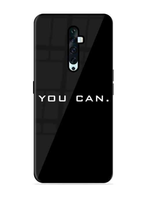 You Can Glossy Metal Phone Cover for Oppo Reno 2F Zapvi