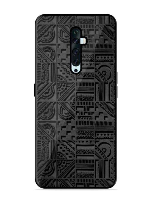 Seamless Pattern Glossy Metal Phone Cover for Oppo Reno 2F Zapvi