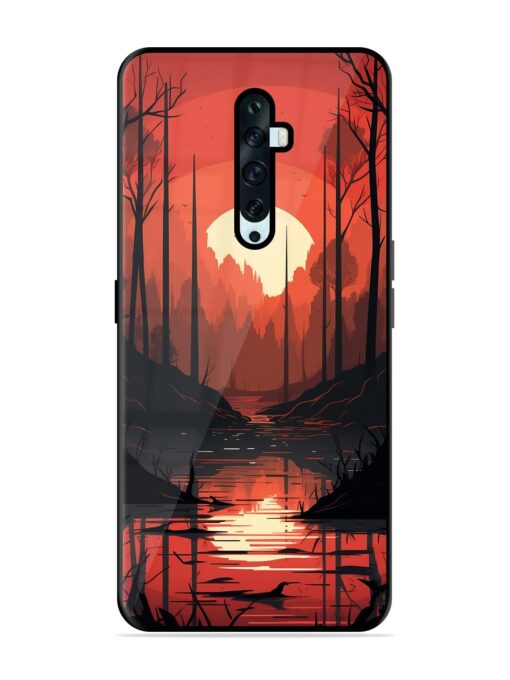 Natural Landscape Glossy Metal Phone Cover for Oppo Reno 2F Zapvi