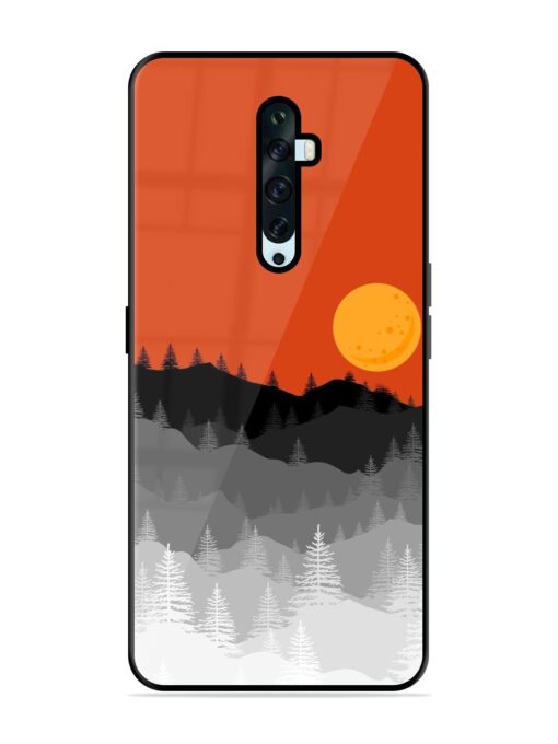 Mountain Lofi Sun Glossy Metal Phone Cover for Oppo Reno 2F Zapvi