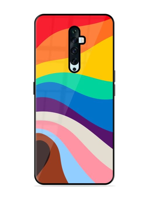 Minimal Pride Art Glossy Metal Phone Cover for Oppo Reno 2F Zapvi