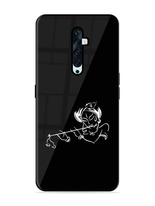 Krishna Flute Glossy Metal Phone Cover for Oppo Reno 2F Zapvi