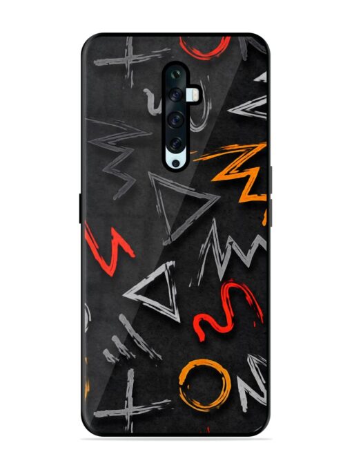 Grungy Graffiti Glossy Metal Phone Cover for Oppo Reno 2F Zapvi