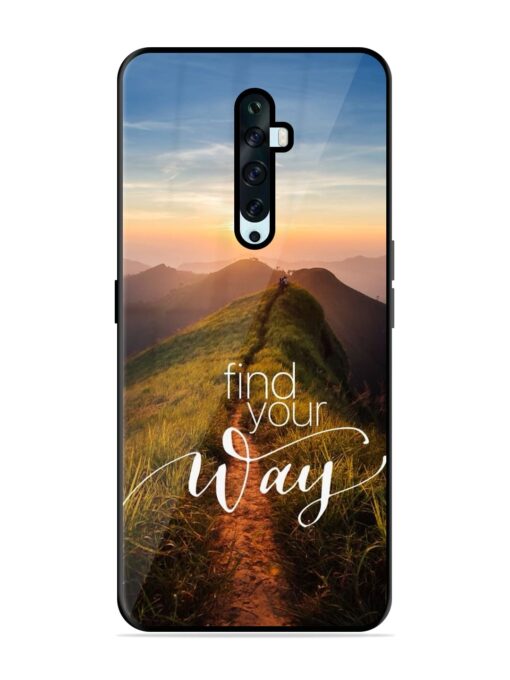 Find Your Way Glossy Metal Phone Cover for Oppo Reno 2F Zapvi