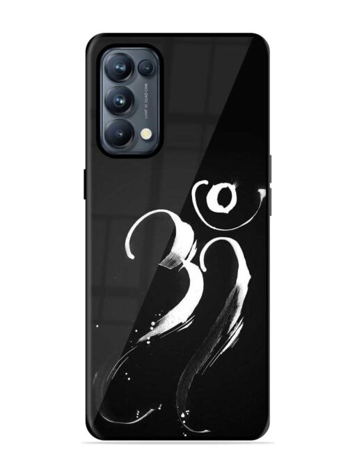 Om Logo Glossy Metal Phone Cover for Oppo Reno 5 Pro (5G) Zapvi