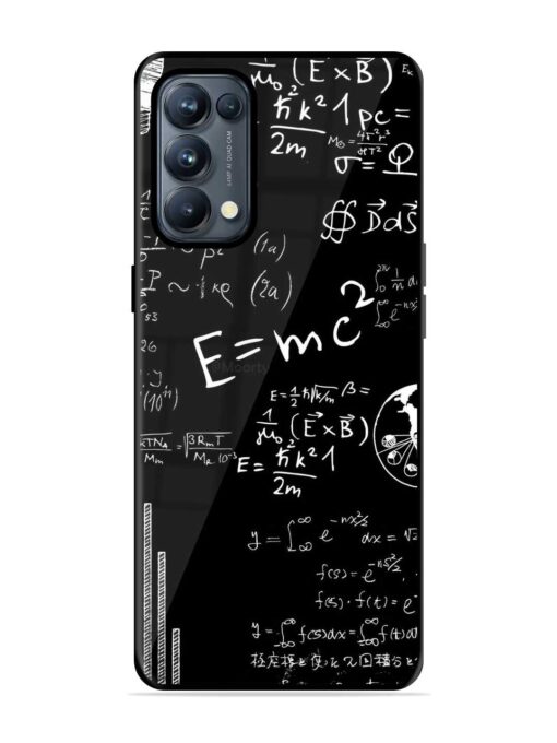 E=Mc2 Mass?Energy Equivalence Glossy Metal Phone Cover for Oppo Reno 5 Pro (5G) Zapvi