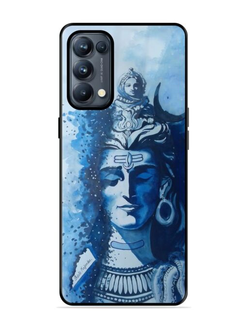 Shiv Art Glossy Metal Phone Cover for Oppo Reno 5 Pro (5G) Zapvi