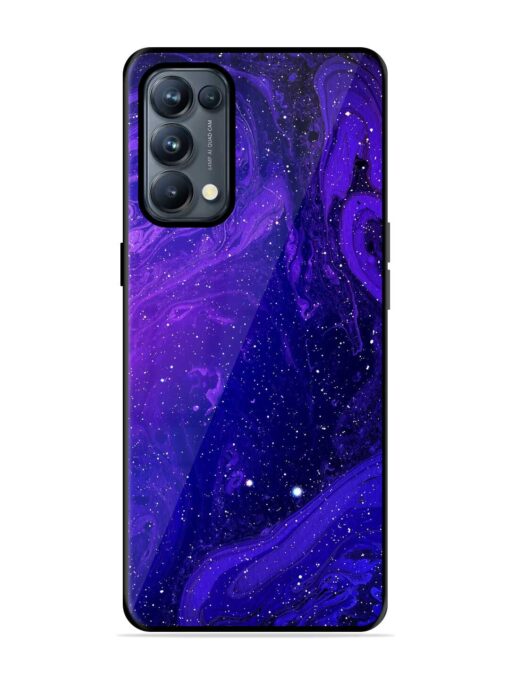 Galaxy Acrylic Abstract Art Glossy Metal Phone Cover for Oppo Reno 5 Pro (5G) Zapvi