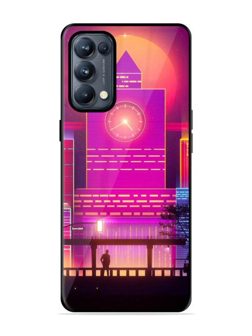 Clock Tower Glossy Metal TPU Phone Cover for Oppo Reno 5 Pro (5G) Zapvi