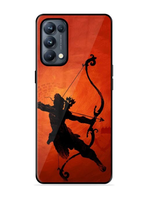 Illustration Lord Rama Glossy Metal Phone Cover for Oppo Reno 5 Pro (5G) Zapvi