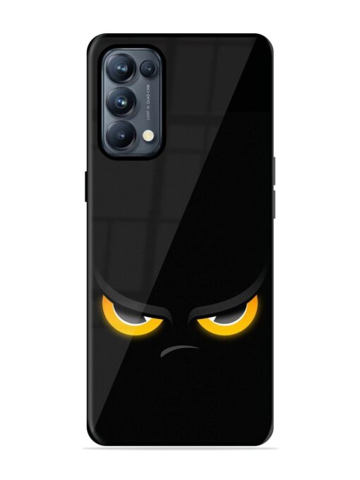 Scary Yellow Eye Glossy Metal TPU Phone Cover for Oppo Reno 5 Pro (5G) Zapvi