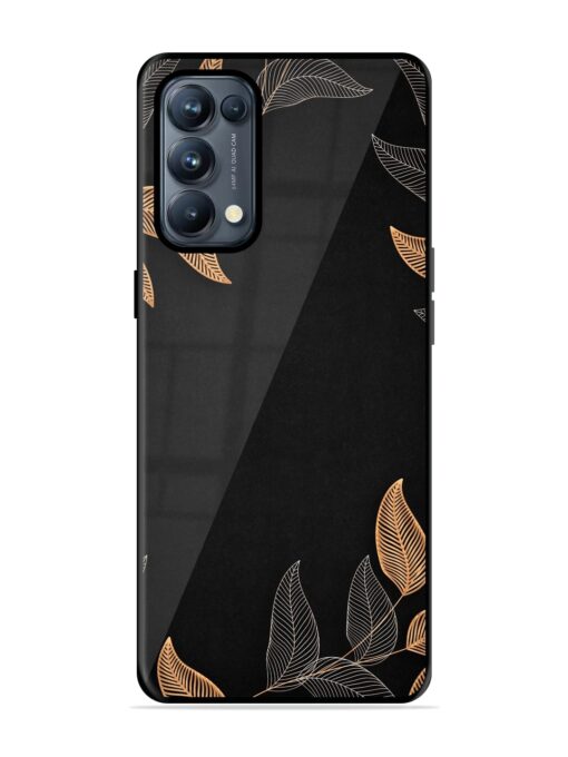 Foliage Art Glossy Metal Phone Cover for Oppo Reno 5 Pro (5G) Zapvi