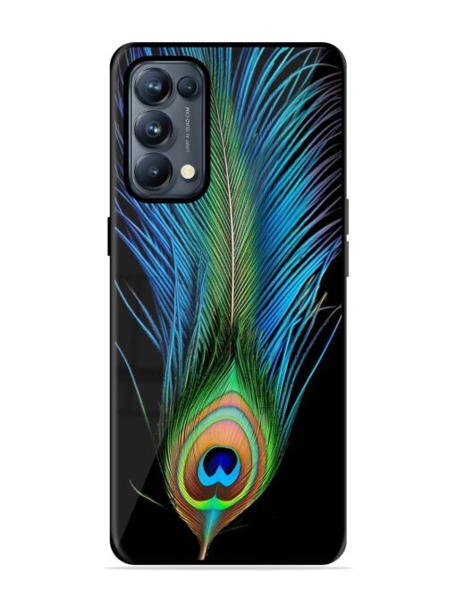 Peacock Feather Glossy Metal TPU Phone Cover for Oppo Reno 5 Pro (5G) Zapvi