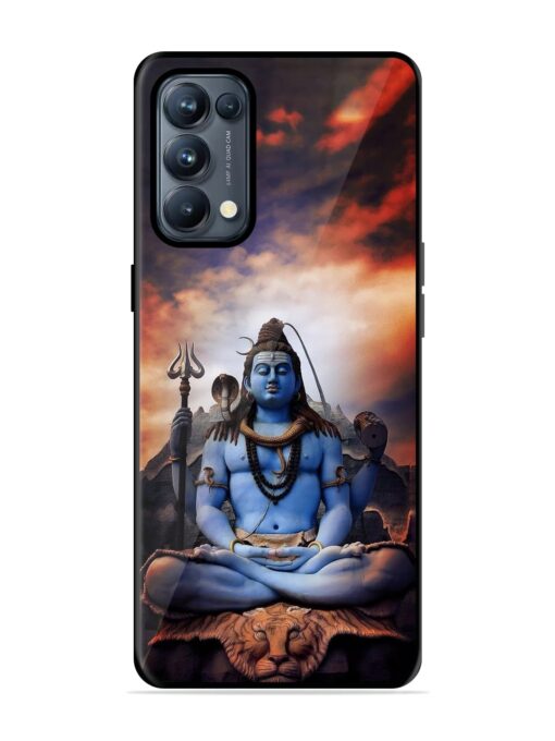 Jai Jai Shiv Glossy Metal Phone Cover for Oppo Reno 5 Pro (5G) Zapvi