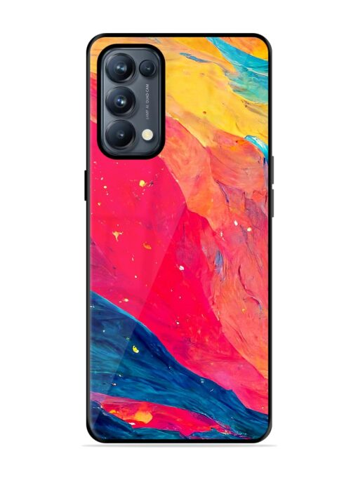 Starry Night Glossy Metal Phone Cover for Oppo Reno 5 Pro (5G) Zapvi