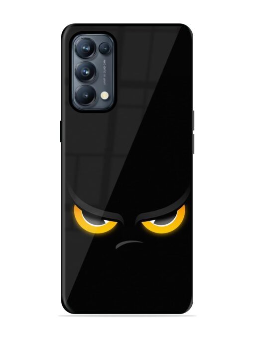 Cartoon Eye Glossy Metal Phone Cover for Oppo Reno 5 Pro (5G) Zapvi