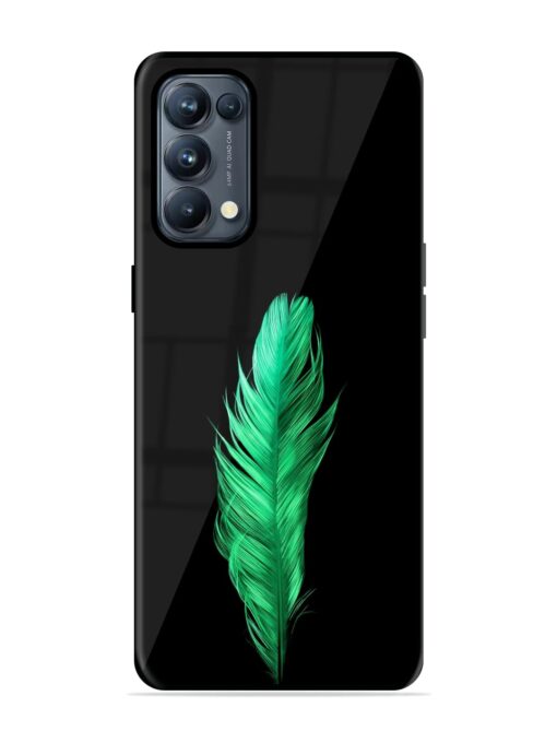 Feather Texture Glossy Metal Phone Cover for Oppo Reno 5 Pro (5G) Zapvi