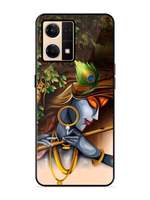 Krishna Glossy Metal Phone Cover for Oppo Reno 7 (4G) Zapvi