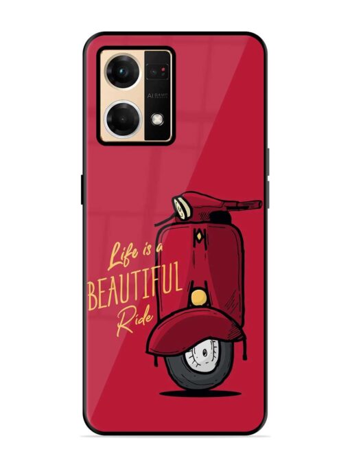 Life Is Beautiful Rides Glossy Metal Phone Cover for Oppo Reno 7 (4G) Zapvi