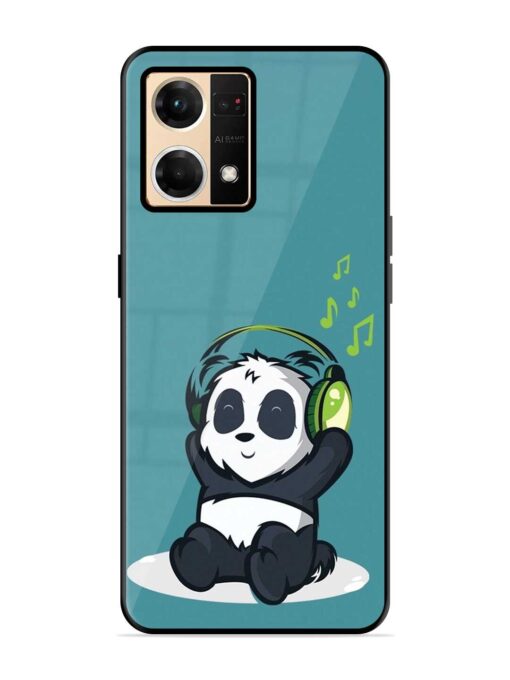 Music Panda Glossy Metal Phone Cover for Oppo Reno 7 (4G) Zapvi