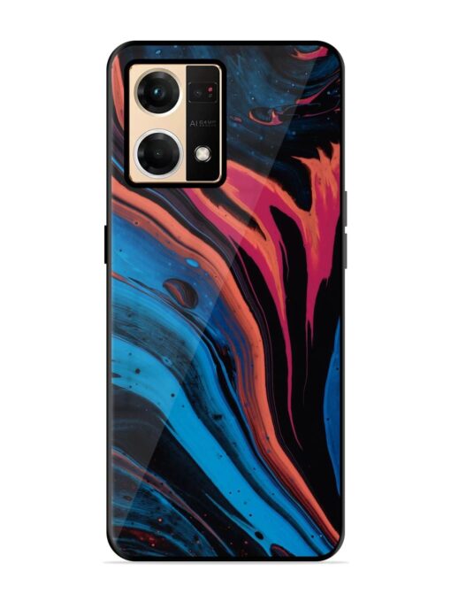 Liquefied Art Glossy Metal TPU Phone Cover for Oppo Reno 7 (4G) Zapvi